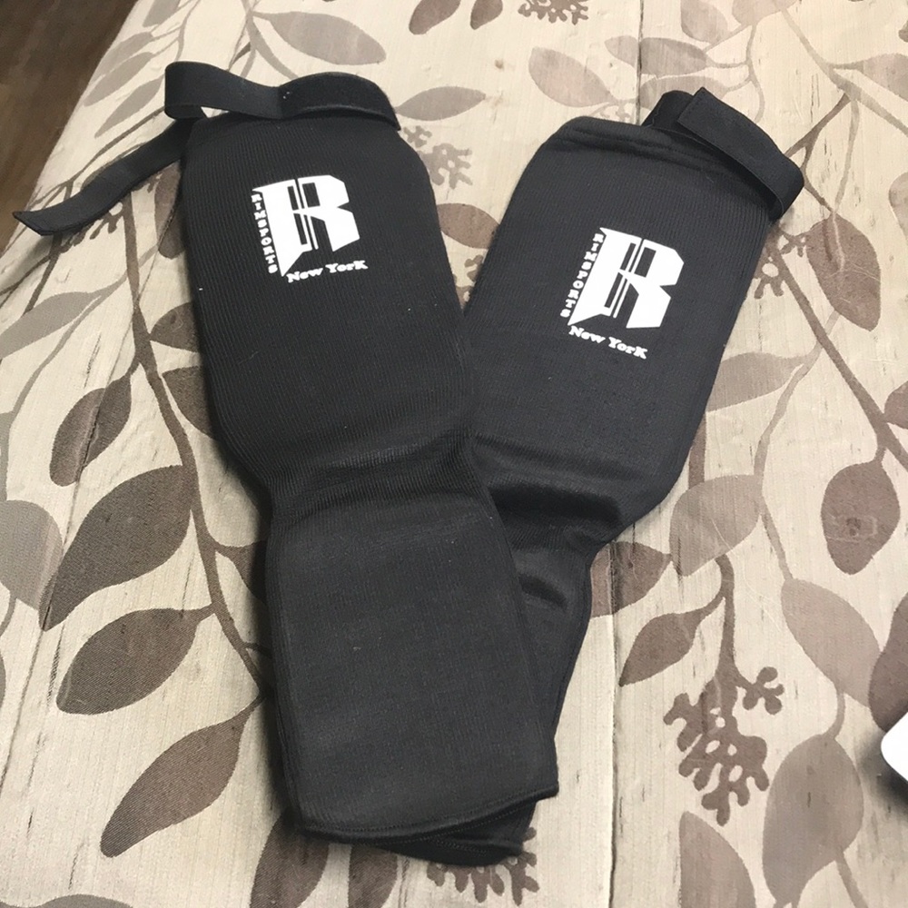 Black Muay Thai Shin Guards